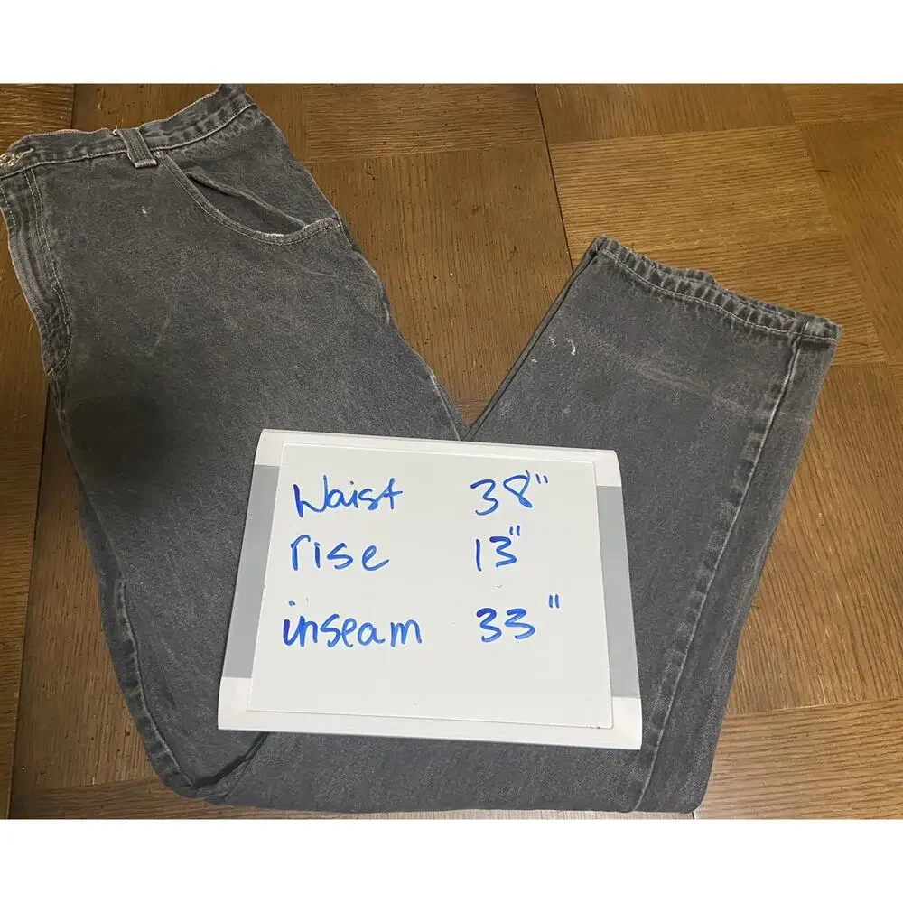 Guess Jeans Men’s Relaxed Fit 38/33‎ Black Denim 100% Cotton